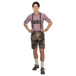 Oktoberfest Lederhosen Lyhyet Retro