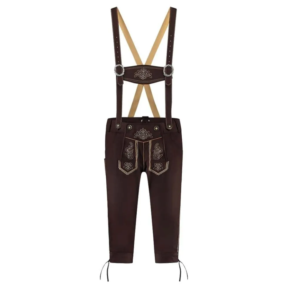 Oktoberfest Lederhosen Tummanruskea