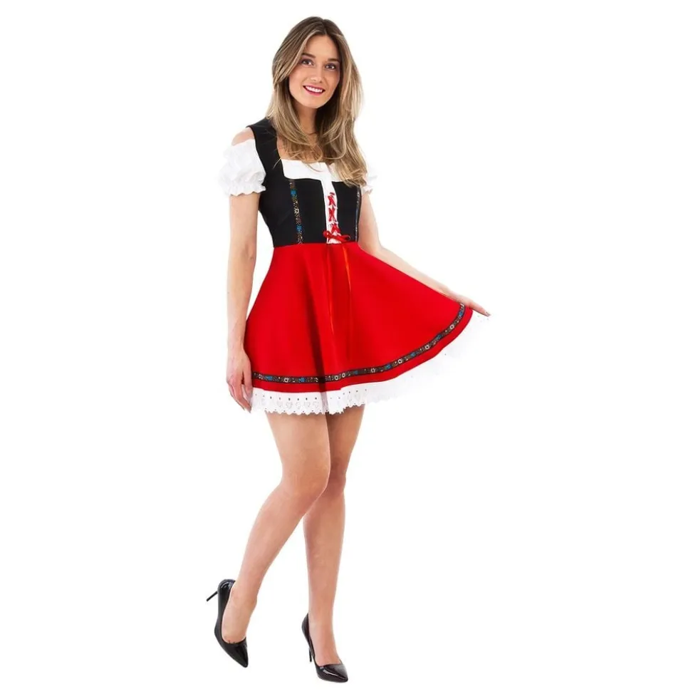 Oktoberfest-mekko Dirndl Punainen