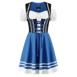 Oktoberfest-mekko Dirndl Sininen/Musta