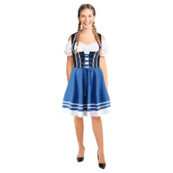 Oktoberfest-mekko Dirndl Sininen/Musta