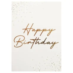 Onnittelukortti Kulta Happy Birthday Kuorella