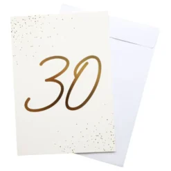 Onnittelukortti Kulta 30 Kirjekuorella