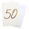 Onnittelukortti Kulta 50 Kirjekuorella
