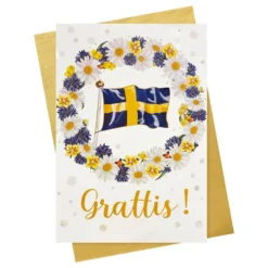 Onnittelukortti Ruotsi Onnea