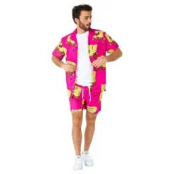 OppoSuits Paavo Pesusieni Vaaleanpunaiset Shortsipuku
