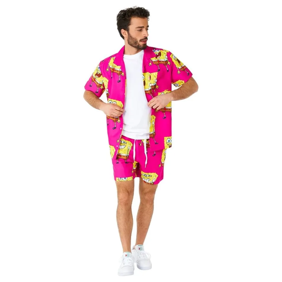 OppoSuits Paavo Pesusieni Vaaleanpunaiset Shortsipuku