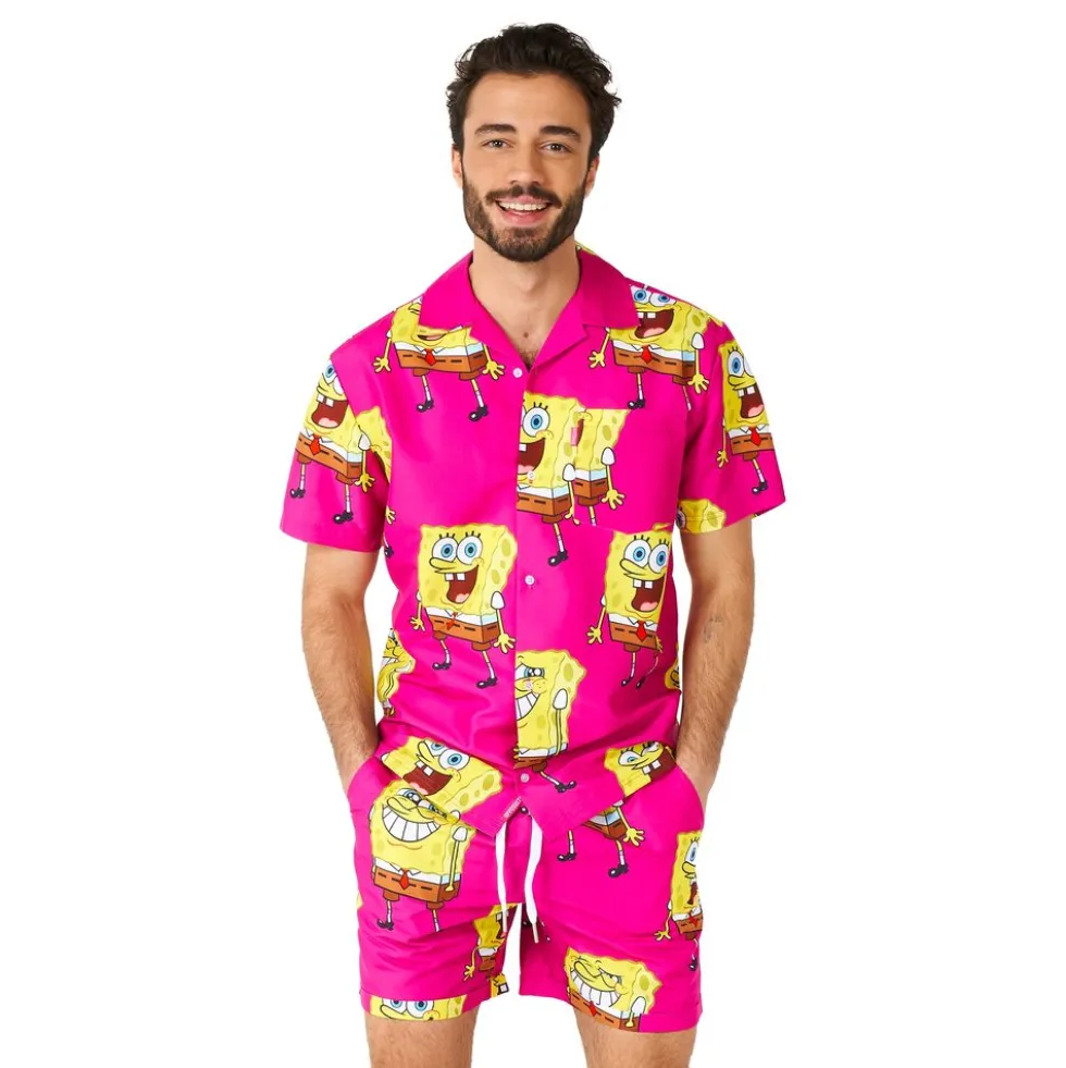 OppoSuits Paavo Pesusieni Vaaleanpunaiset Shortsipuku