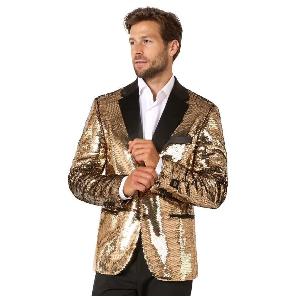 OppoSuits Paljettipikkutakki Briliant Kulta