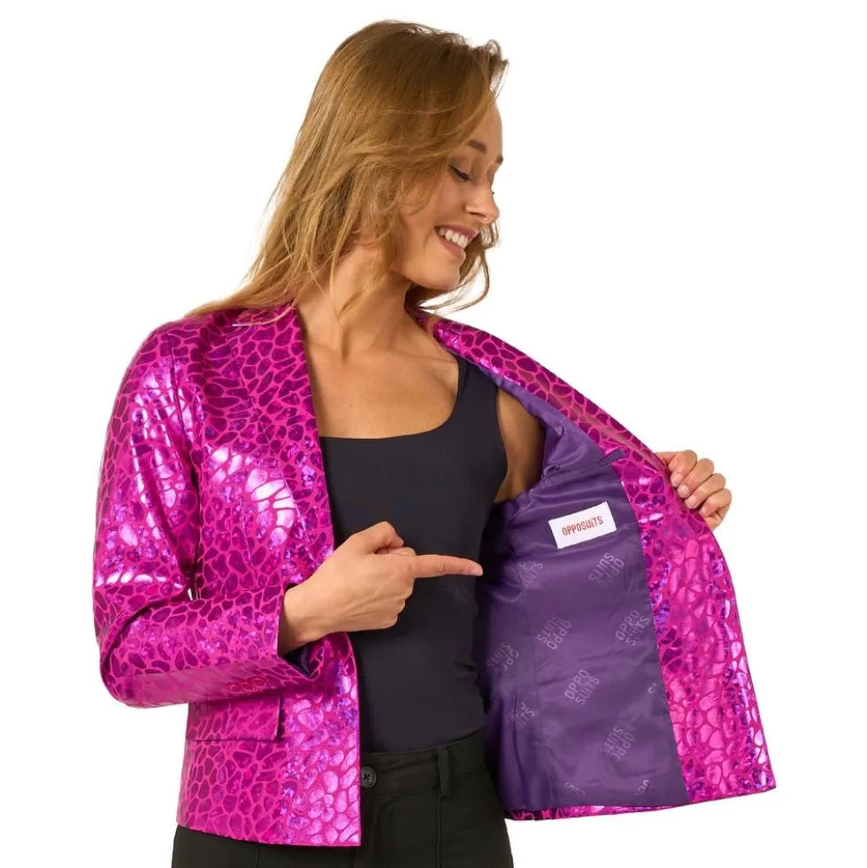 OppoSuits Peppy Pink Naisten Pikkutakki