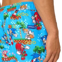 OppoSuits Sonic™ Green Hill Shorts Puku