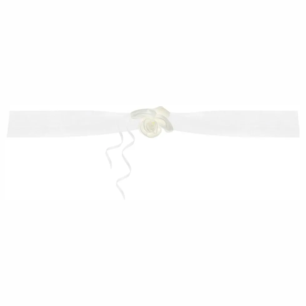 Organza-viirinauha Kermanvalkoinen