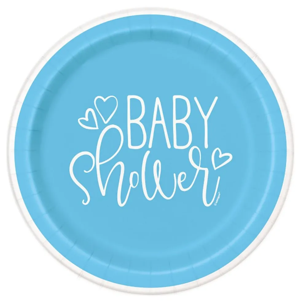 Pahvilautaset Baby Shower Sininen