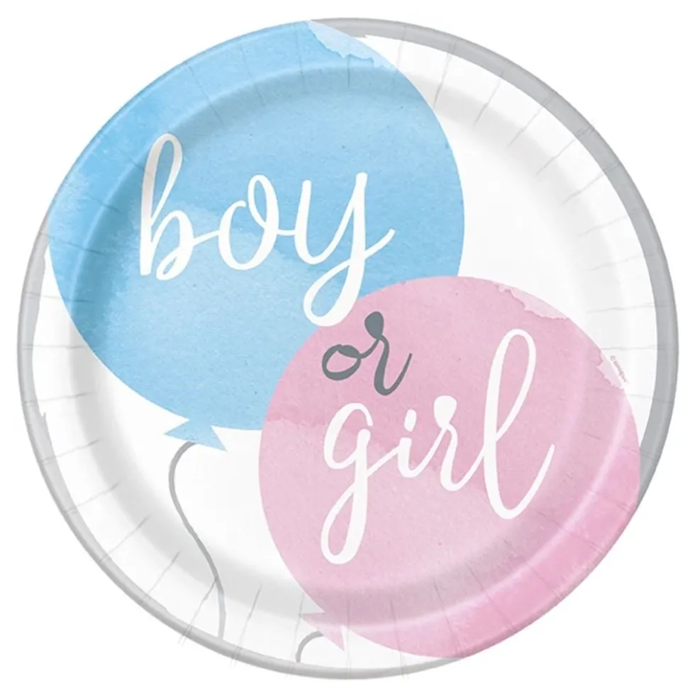 Pahvilautaset Gender Reveal He & She