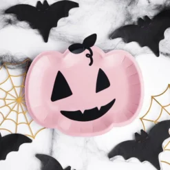 Pahvilautaset Pinkki Kurpitsa Halloween