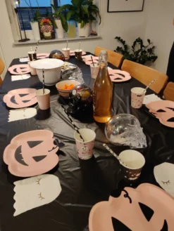 Pahvilautaset Pinkki Kurpitsa Halloween
