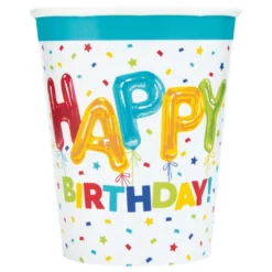 Pahvimukit Happy Birthday
