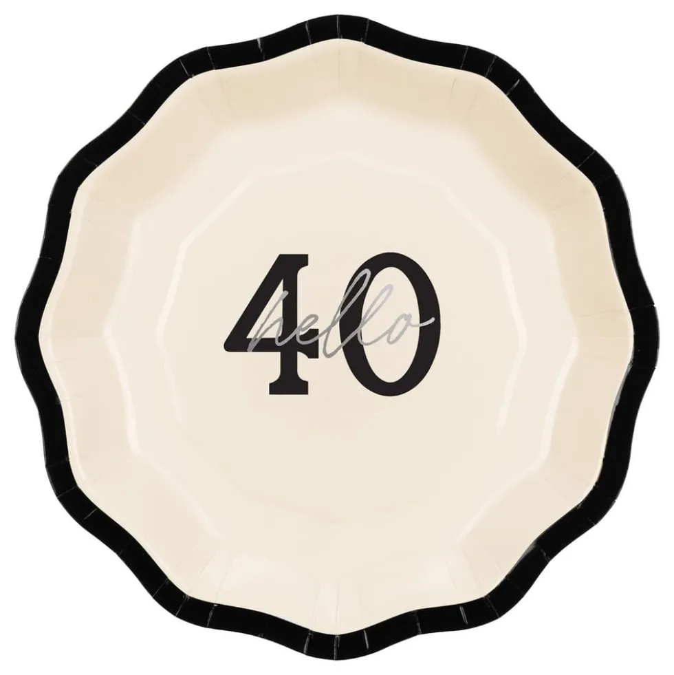 Pahvinen Leipälautanen Hello 40 Rusetti