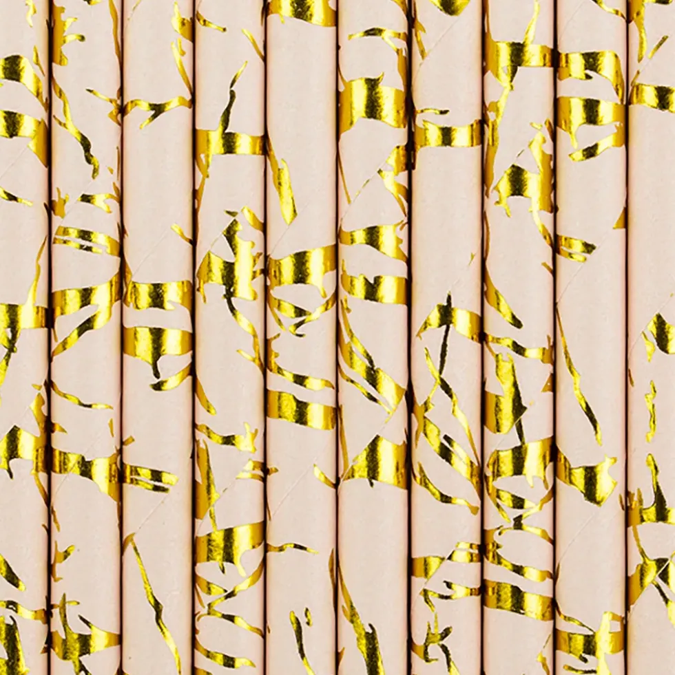 Paperipillit Vaaleanpinkki/Kulta Metallic