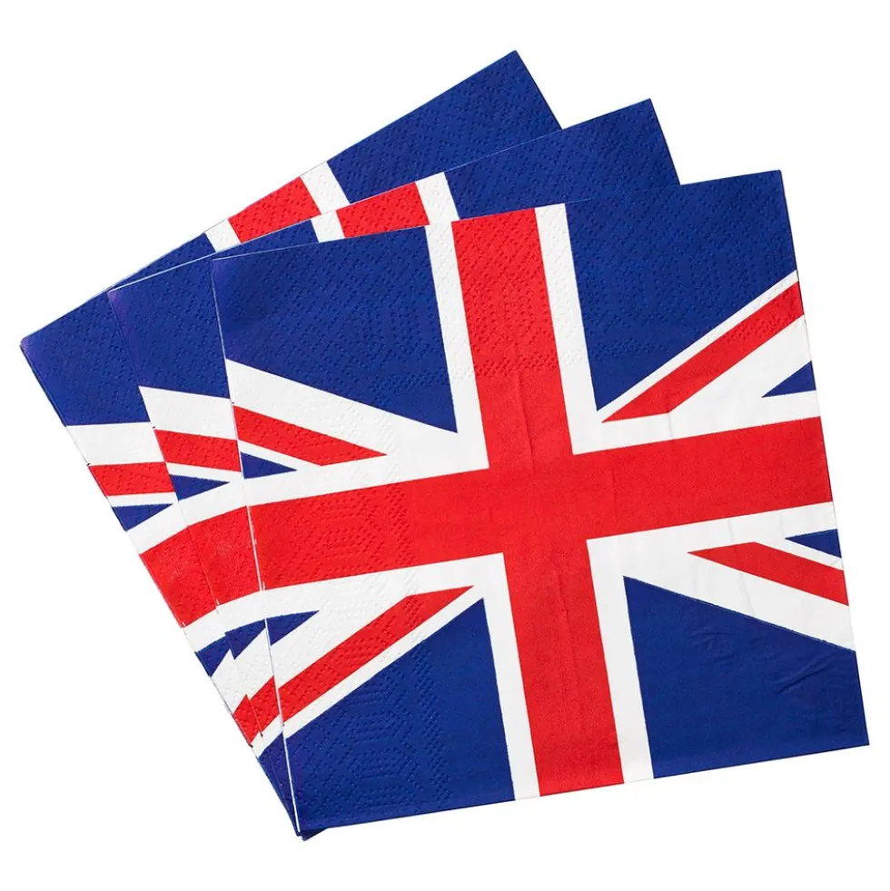 Paperiservetit Ison-Britannian Lippu