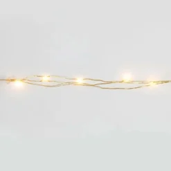 Paristokäyttöinen LED Valonauha Kulta