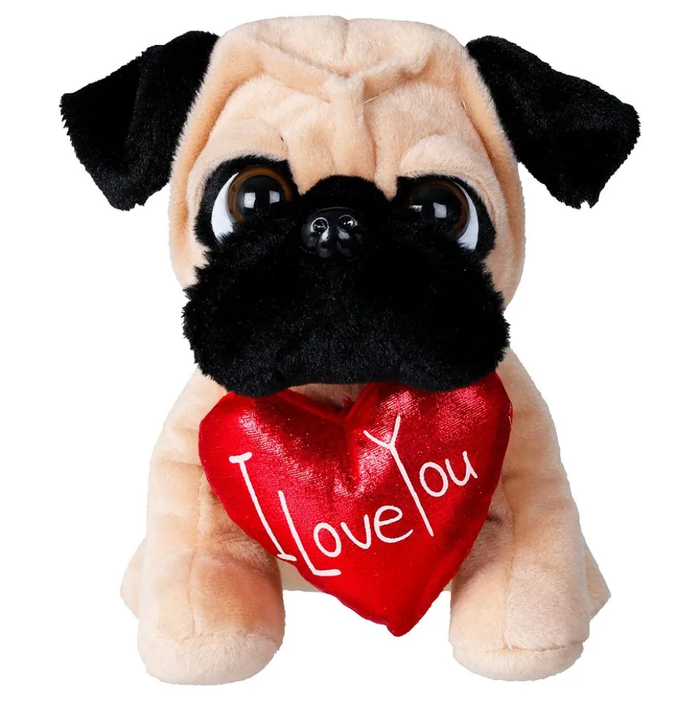 Pehmoeläin Mopsi Sydämellä