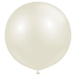 Professional-jättikokoiset Aura Ivory White -ilmapallot
