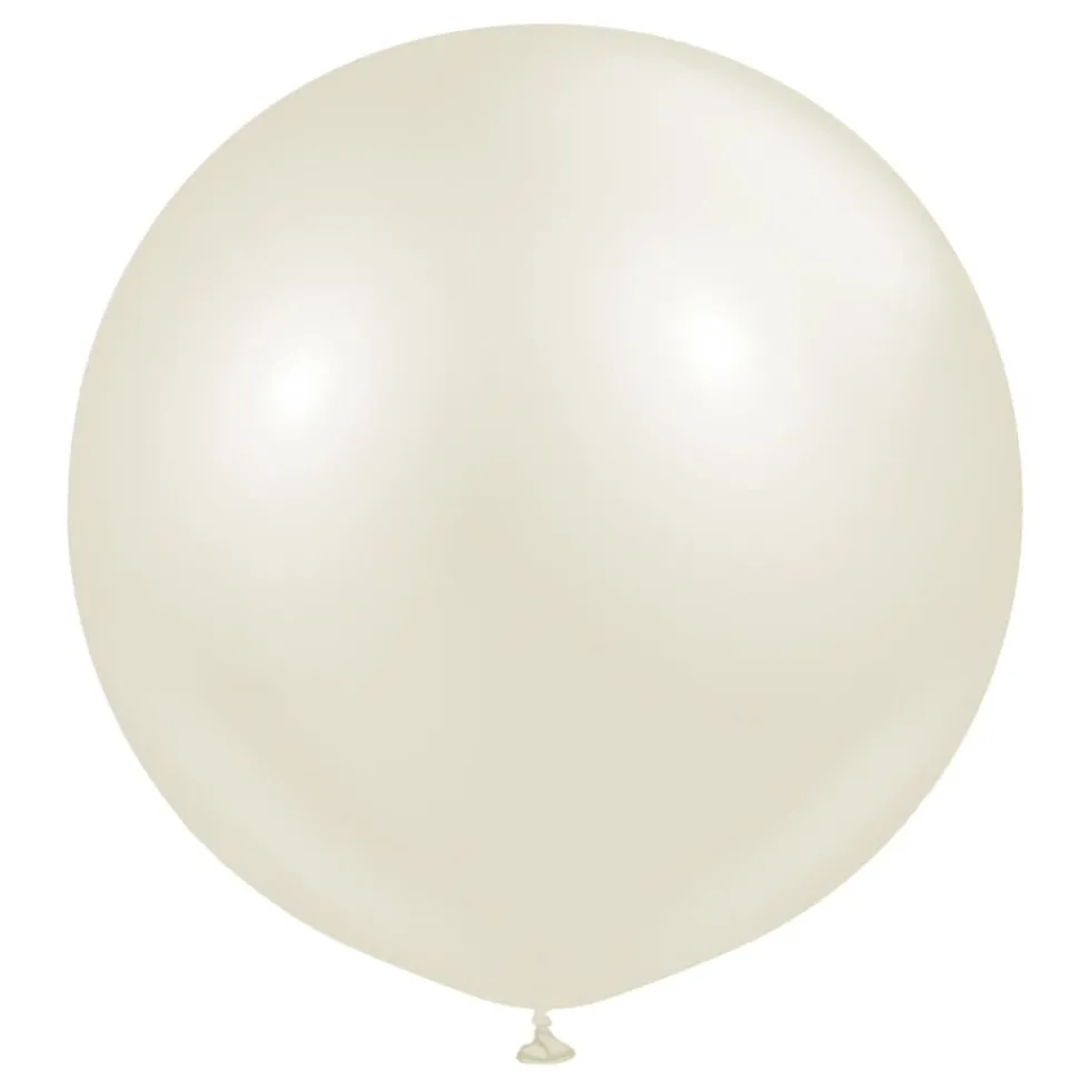 Professional-jättikokoiset Aura Ivory White -ilmapallot