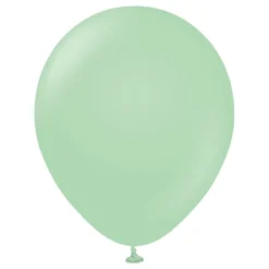 Professional Stora Macaron Green -ilmapallot