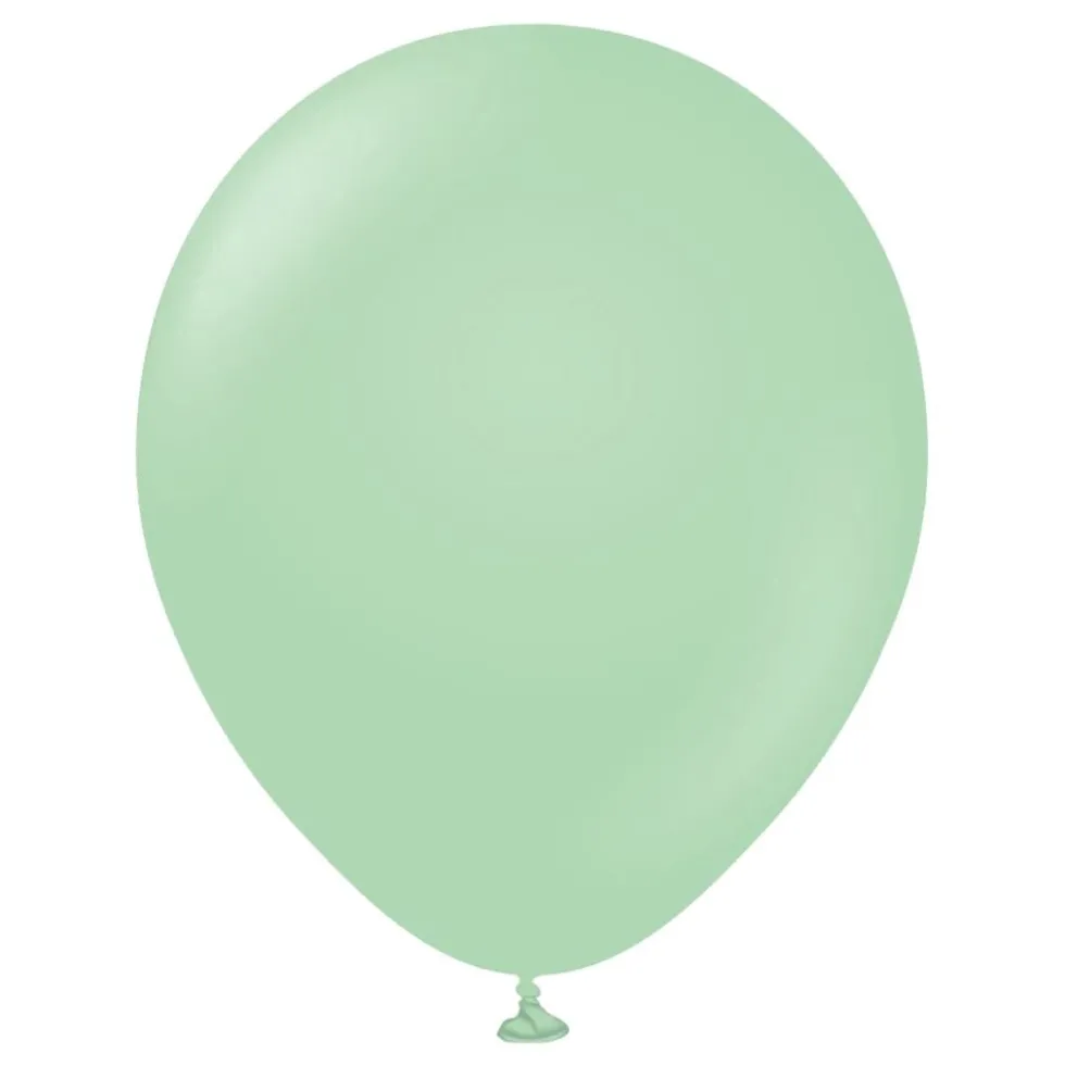 Professional Stora Macaron Green -ilmapallot