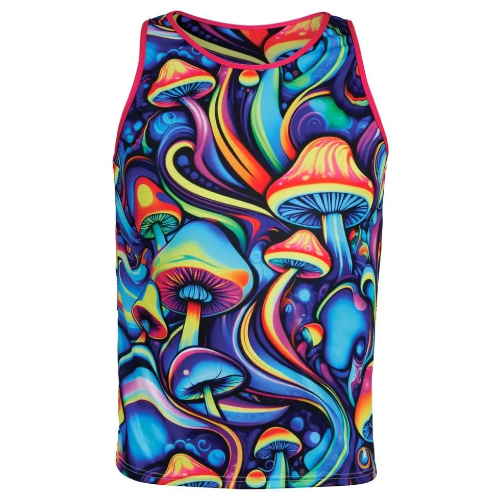 Psychedelic Mushroom -miesten aluspaita