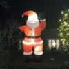 Puhallettava Jättijoulupukki Valolla
