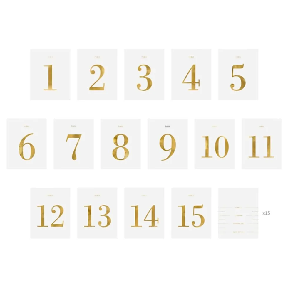 Pulloetiketti Pöytänumerointi