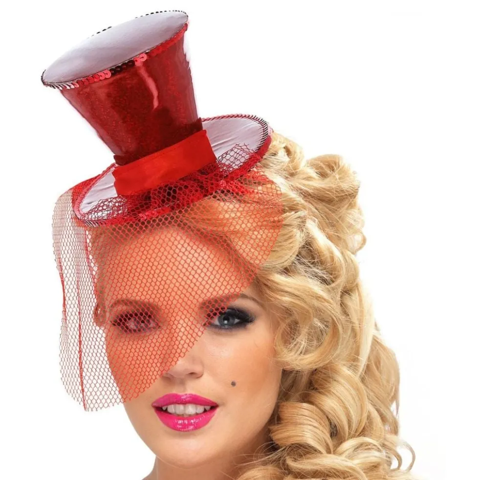 Punainen Glittersomisteinen Minihattu