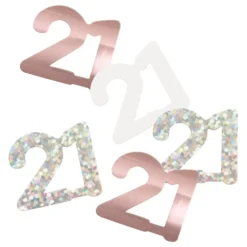 Pöytäkonfetti 21 Ruusukulta