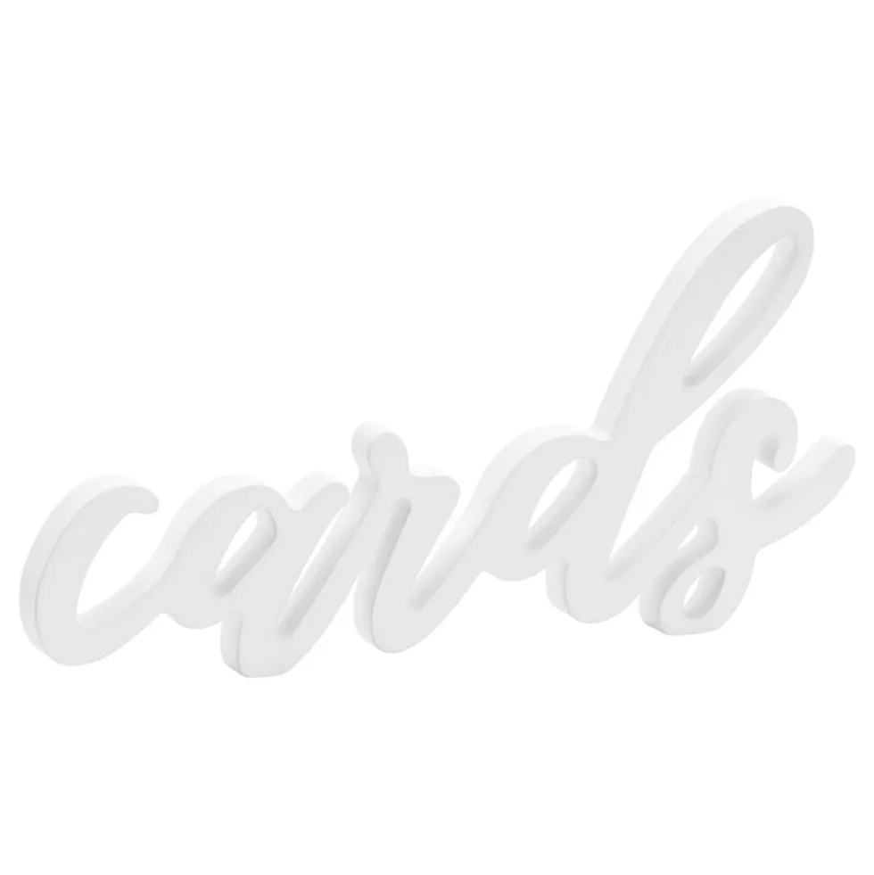 Pöytäkoriste Cards Valkoinen