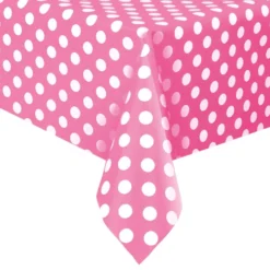 Pöytäliina Vaaleanpunainen Pilkullinen