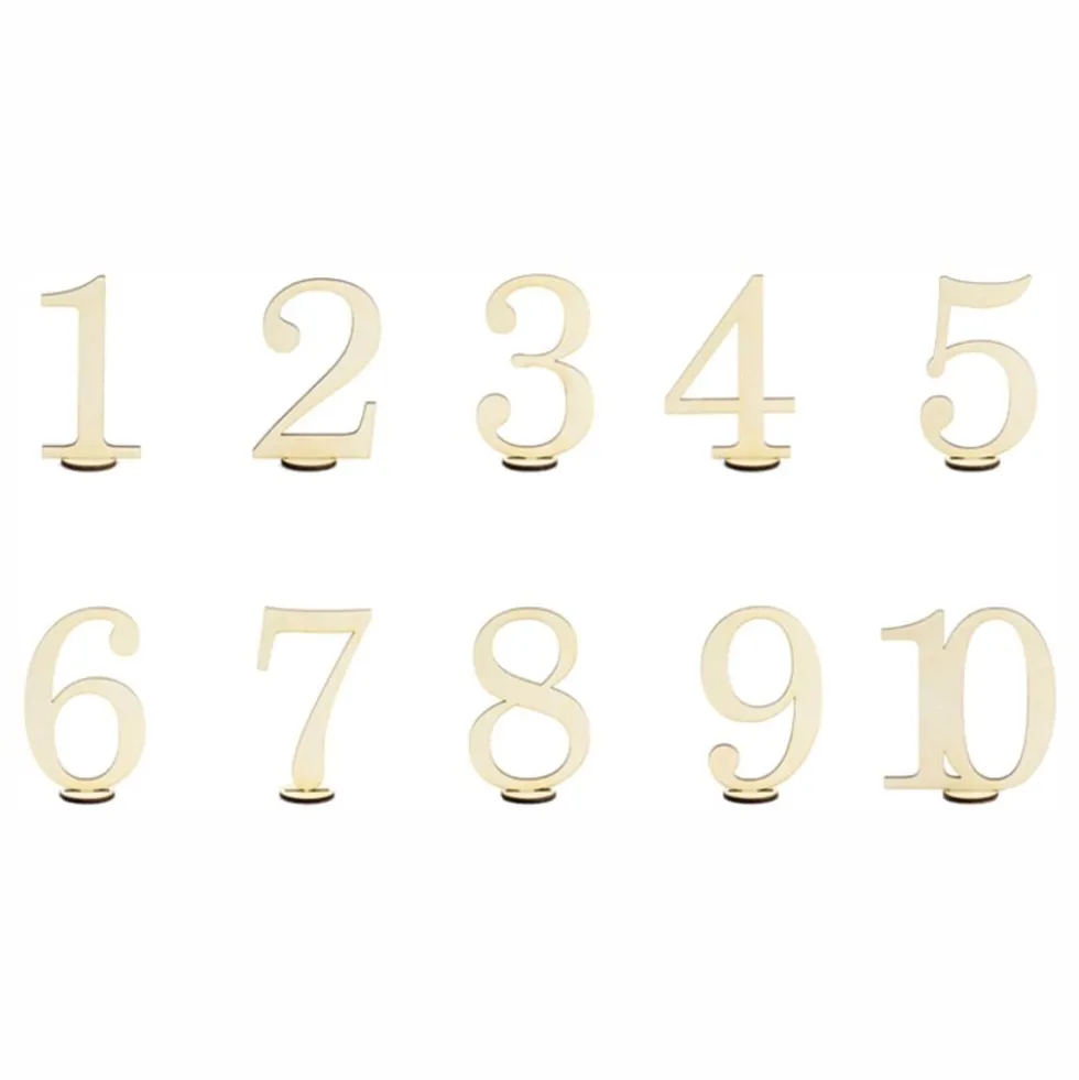 Pöytänumerointi Puunumerot