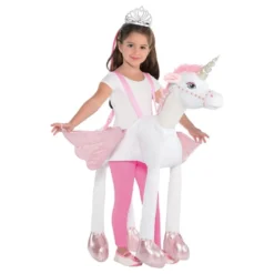 Ratsastava Unicorn Äänellä & Valolla Lasten Naamiaisasu