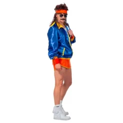 Retro Disko Rullaluistelija Miesten Naamiaisasu
