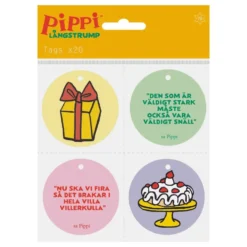 Ripustettavat Etiketit Peppi Pitkätossu