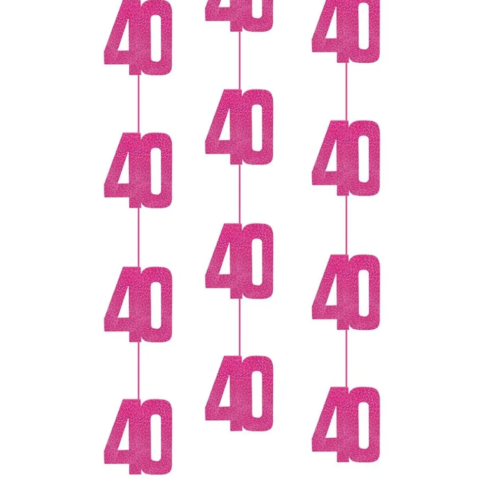 Ripustettavat Koristeet 40 Vaaleanpunainen