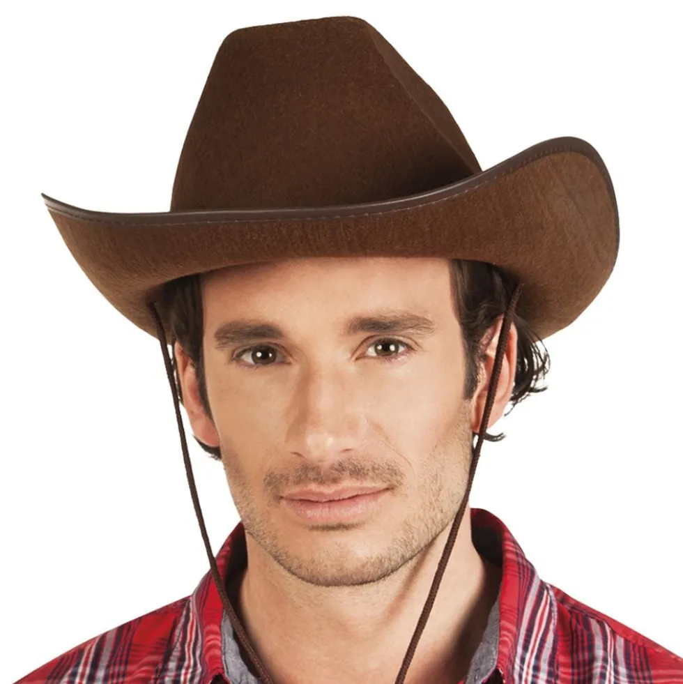Rodeo-cowboyhattu Ruskea