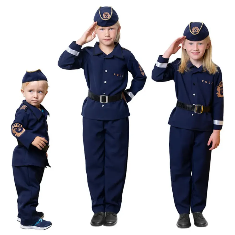 Ruotsalainen Poliisi Lasten Naamiaisasu