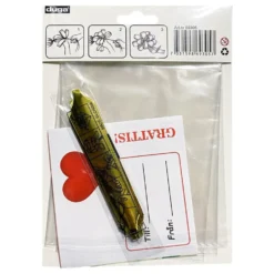 Sellofaanipussi Rusetilla ja Tarroilla