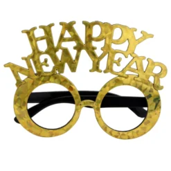 Silmälasit Happy New Year Kulta