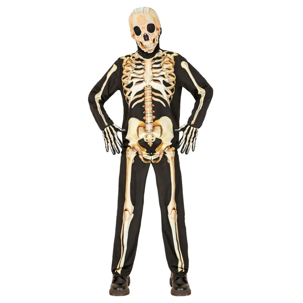 Skelettiverkkariasu Lasten Naamiaisasu