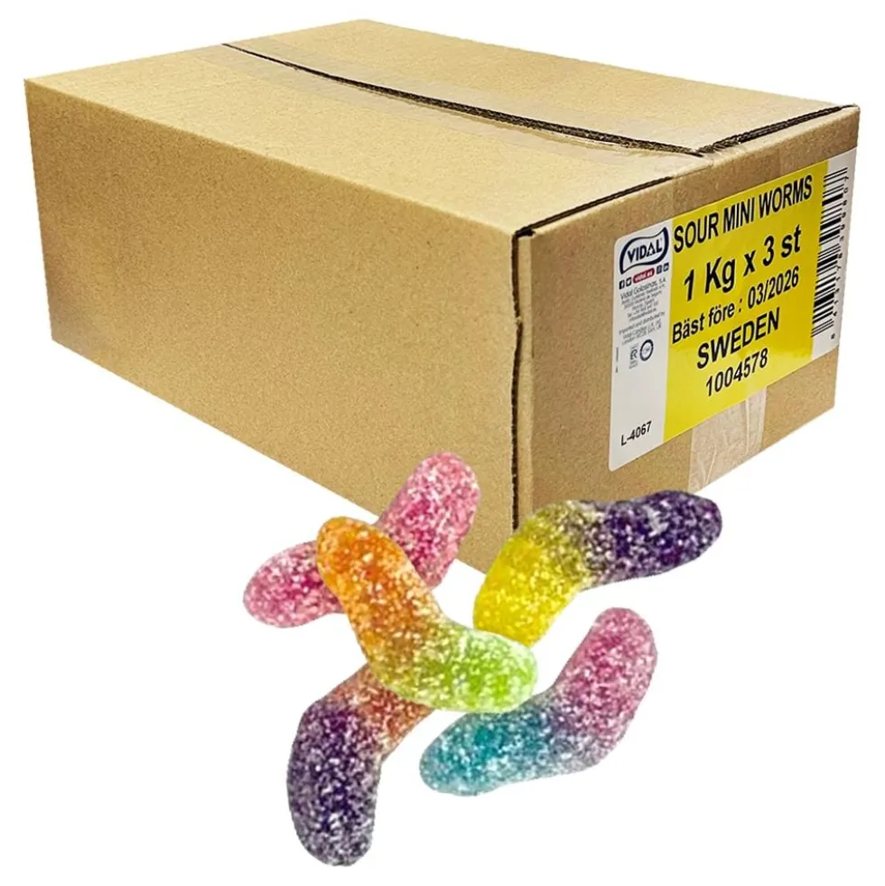 Sour Mini Worms -suurpakkaus