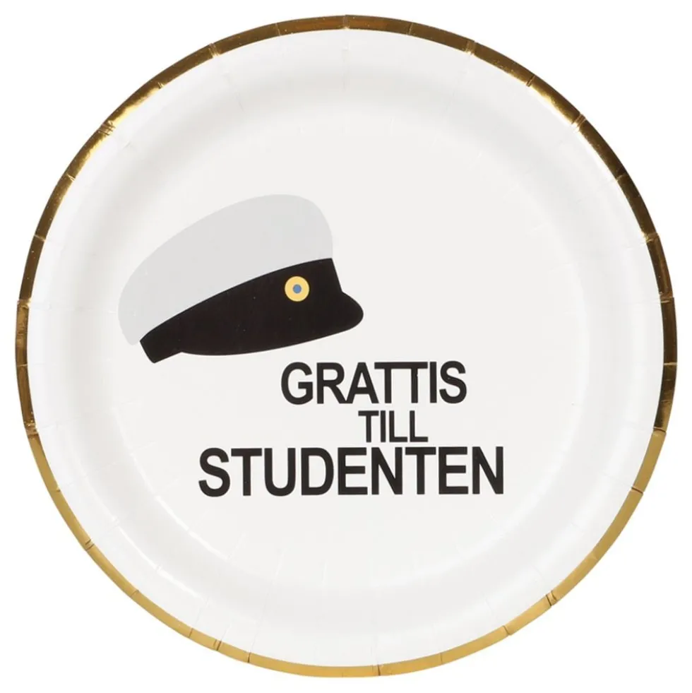 Studentinlakkipahvilautaset