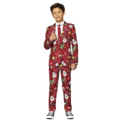 Suitmeister Boys Christmas Red Icons Light Up Puku